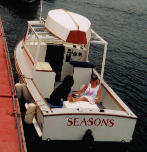 Al Daian's Car-Topper 9 stowed aboard the Sea-Sons